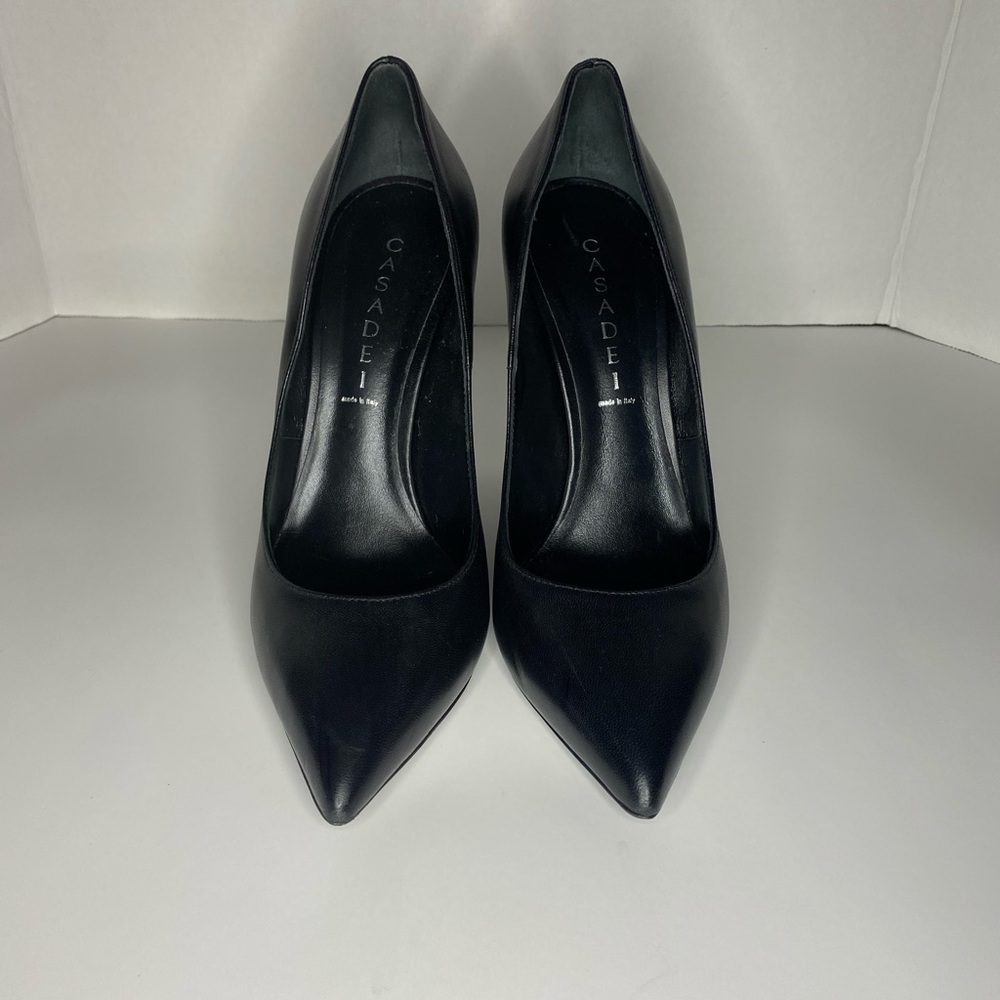 Black Casadei Pumps. Size 39. Gently worn for a few photoshoots. Shoes with box.
